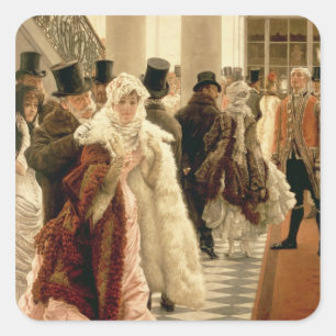 Sticker Carré James Tissot   La femme de la mode, 1883-5