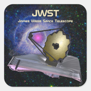 Sticker Carré James Webb Télescope spatial JWST