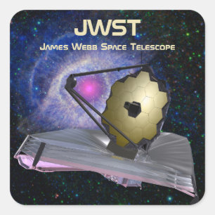 Sticker Carré James Webb Télescope spatial JWST