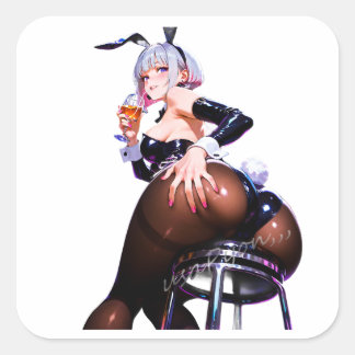 Sticker Carré Japanese Cosplayer Series: Manga Edition