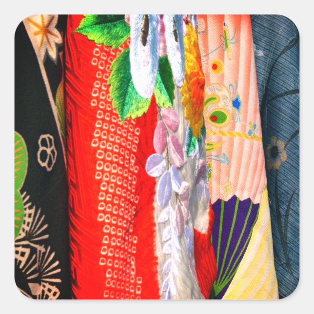 Sticker Carré Japanese Kimono (Devant)