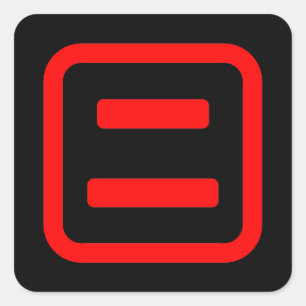 Sticker Carré Japonais Numéro deux 二