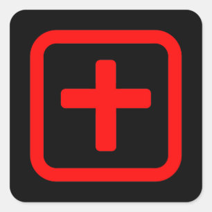 Sticker Carré Japonais Numéro dix 十 Ju