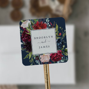 Sticker Carré Jardin d'automne   Phoques d'enveloppes Mariages d