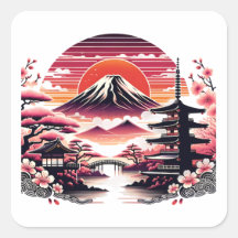 Jardin de Sakura japonais Mont Fuji Fleur de ceris