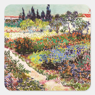 Sticker Carré Jardin Floral Van Gogh À Arles Art Floral