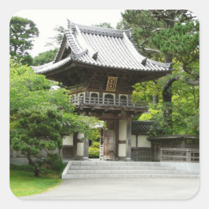 Sticker Carré Jardin japonais de thé à San Francisco