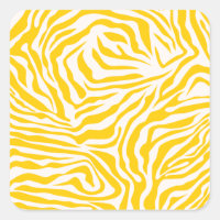 Jaune zèbre rayures Preppy Wild Poster de animal