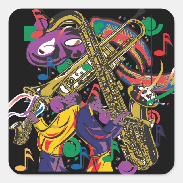 Sticker Carré JAZZy (Devant)