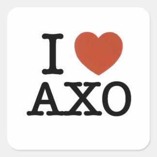 Sticker Carré Je coeur axo