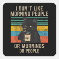 Je Déteste Les Matins, Les Matins Et Les Gens Chat