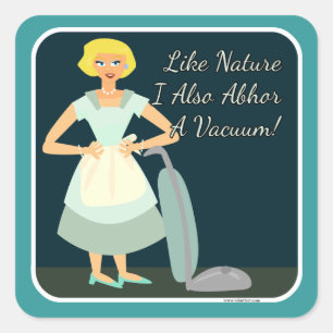 Sticker Carré Je déteste un vide