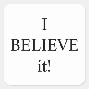 Sticker Carré Je doute que Thunder_Cove