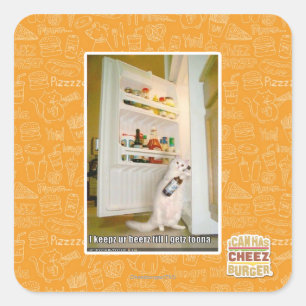 Sticker Carré Je garde ta bière