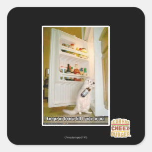 Sticker Carré Je garde ta bière