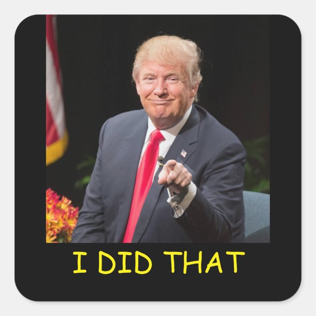 Sticker Carré Je L'Ai Fait (Devant)