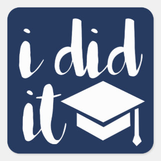 Sticker Carré je l'ai fait