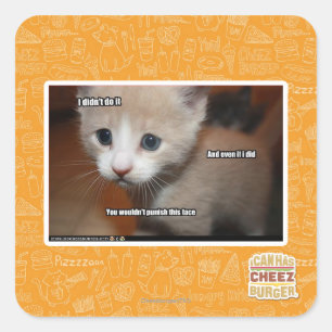 Sticker Carré Je ne l'ai pas fait.