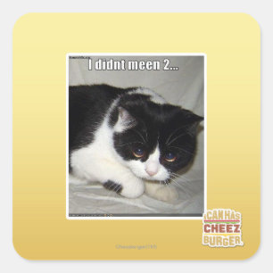 Sticker Carré Je pas meen 2