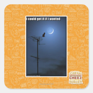 Sticker Carré Je pourrais l'obtenir si je le voulais
