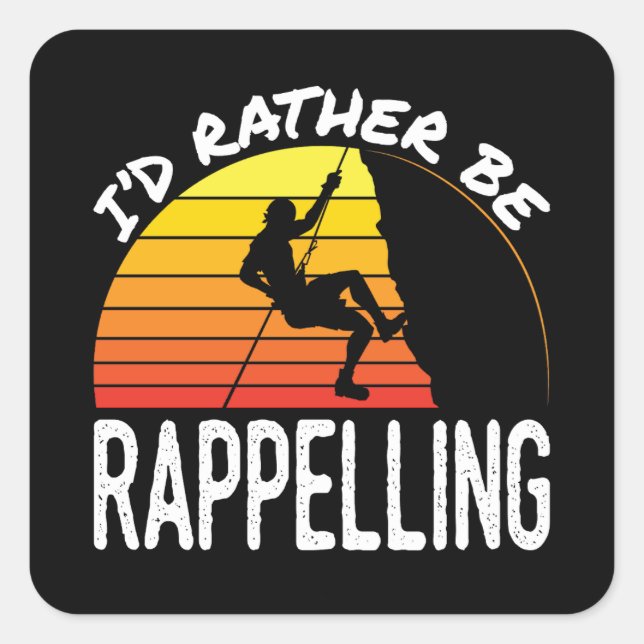 Sticker Carré Je préférerais être ravageur (Devant)