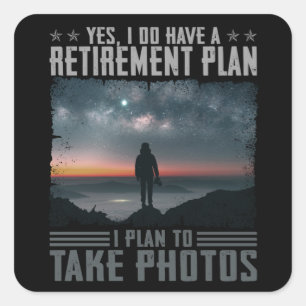 Sticker Carré Je Prévois De Prendre Des Cadeaux Photos Pour Les