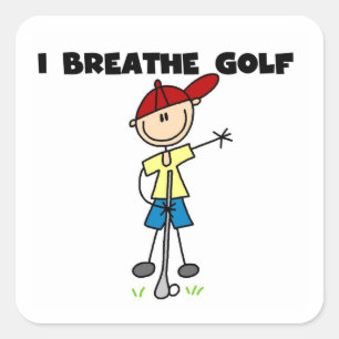 Sticker Carré Je respire Golf