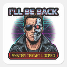 Je reviendrai - Badge Cyborg Rétroaction 80s