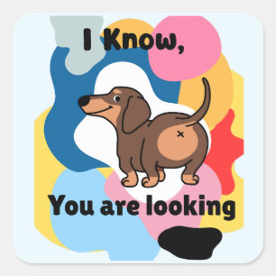 Sticker Carré Je Sais Que Vous Cherchez