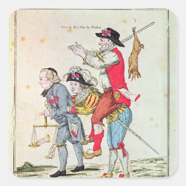 Sticker Carré Je Savais Bien Que Nous Aurions Notre Tour' (Devant)