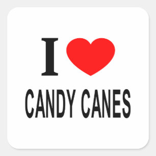 STICKER CARRÉ JE ❤️ SUCRES DE CANNE J'AIME LES SUCRES DE CANNE J