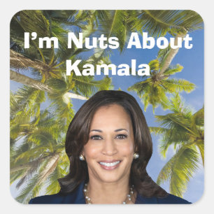 Sticker Carré Je suis folle de Kamala