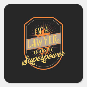 Sticker Carré Je Suis Un Avocat