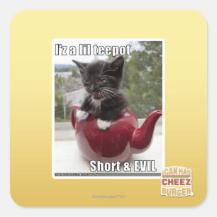 Sticker Carré Je suis un pot de lait