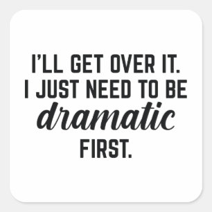 Sticker Carré Je vais m'en remettre