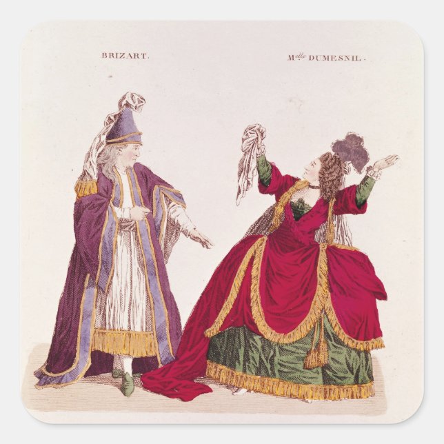 Sticker Carré Jean-Baptiste Brizard dans le rôle de Joad (Devant)