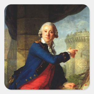 Sticker Carré Jean-Henri Chevalier de Latude, 1789