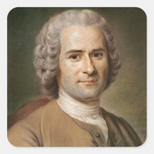 Sticker Carré Jean-Jacques Rousseau après 1753