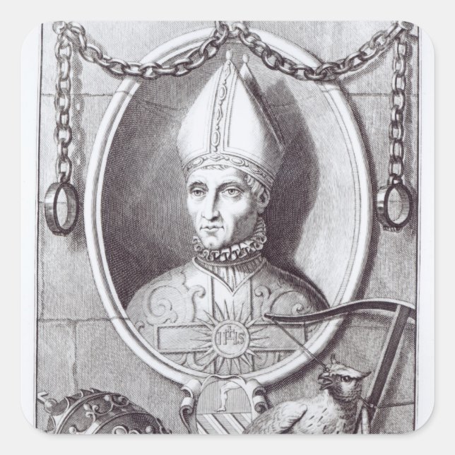 Sticker Carré Jean XXIII, 1713 (Devant)