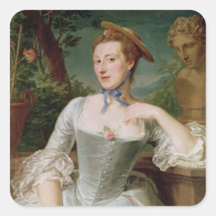 Sticker Carré Jeanne Antoinette Poisson Marquise de Pompadour