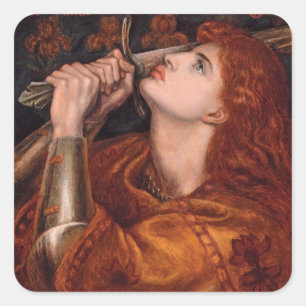 Sticker Carré Jeanne d'Arc, c. 1882 par Dante Gabriel Rossetti