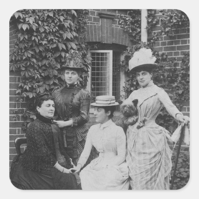 Sticker Carré Jennie Jerome, plus tard Lady Randolph Churchill (Devant)