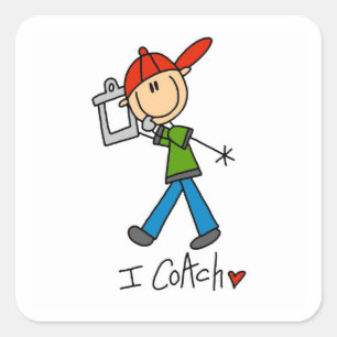 Sticker Carré J'entraîne