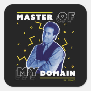 Sticker Carré Jerry Seinfeld   Master of My Domain