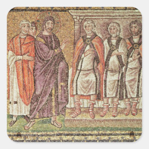 Sticker Carré Jésus avant Caiphus