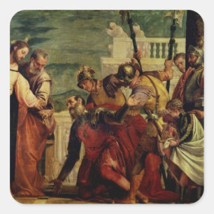 Sticker Carré Jésus et le centurion