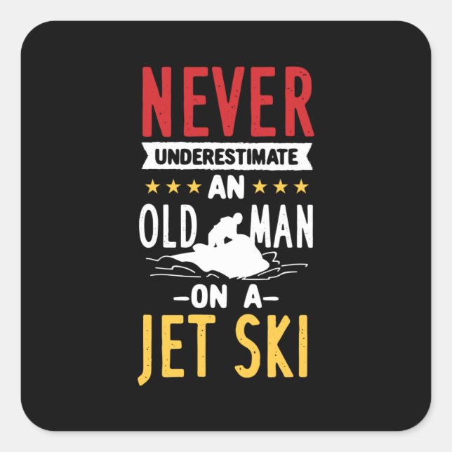 Sticker Carré Jet ski (Devant)