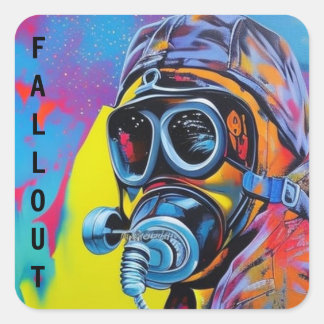 Sticker Carré jeu d'autocollants de secours