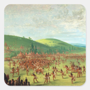 Sticker Carré Jeu de boule indien