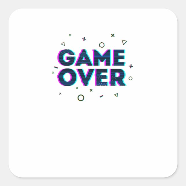 Sticker Carré Jeu terminé (Devant)